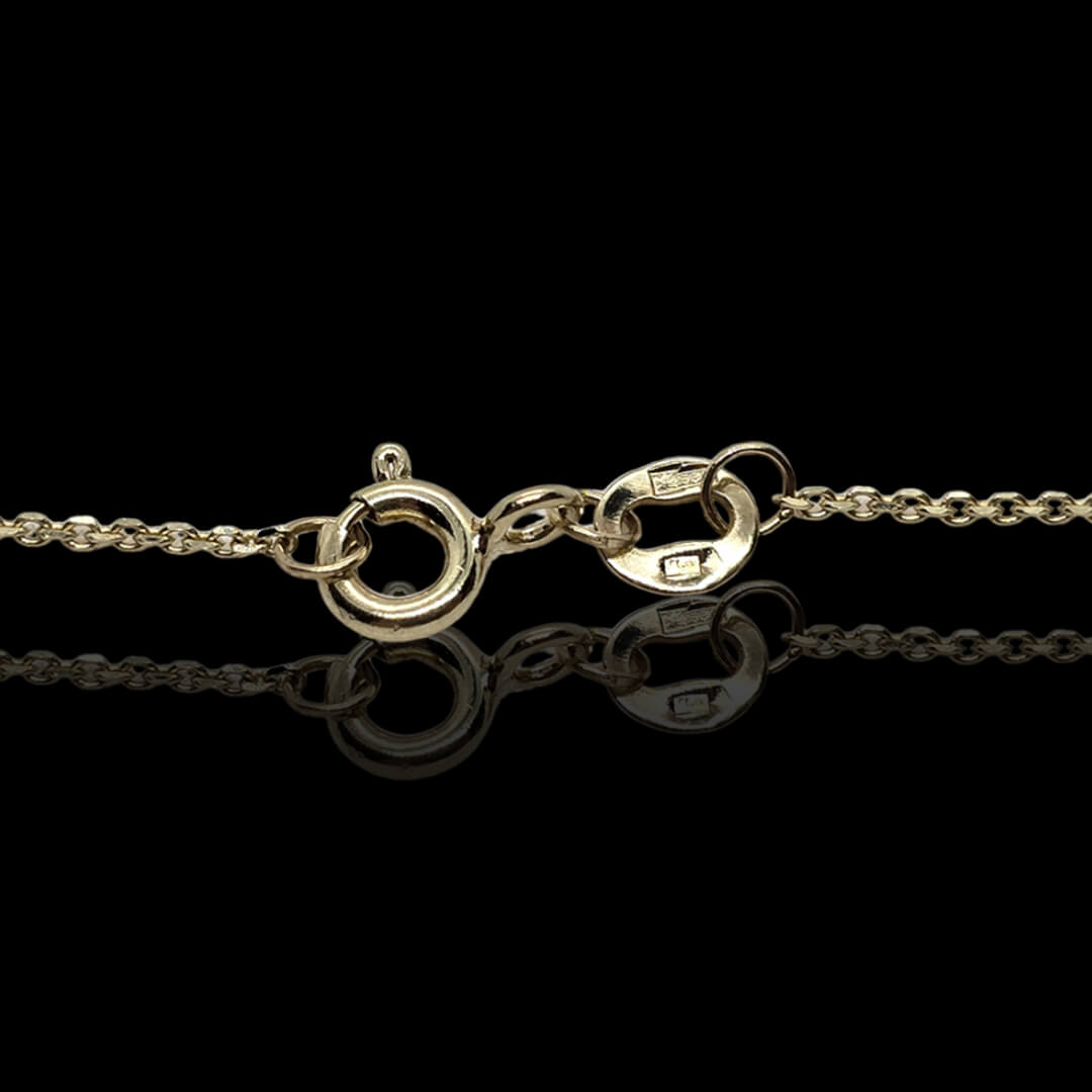 Geltono aukso kryžiukas su geltonais deimantais