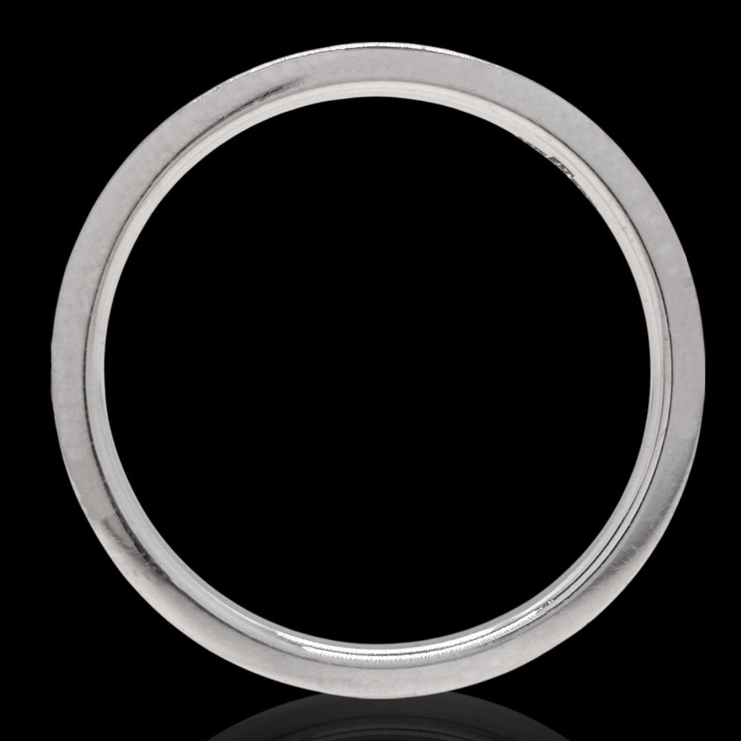 Balto aukso žiedas su deimantais ratuku