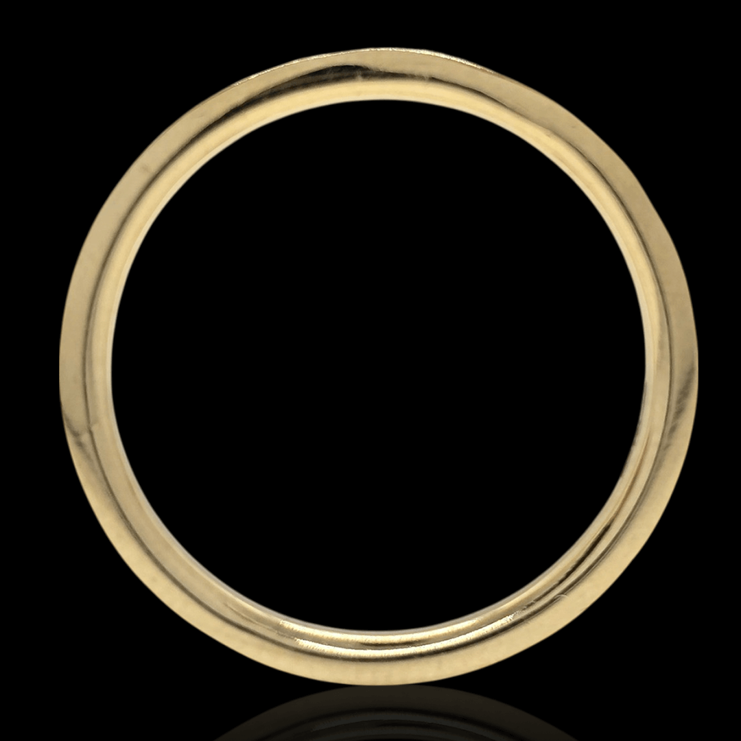 Geltono aukso žiedas su deimantais ratuku