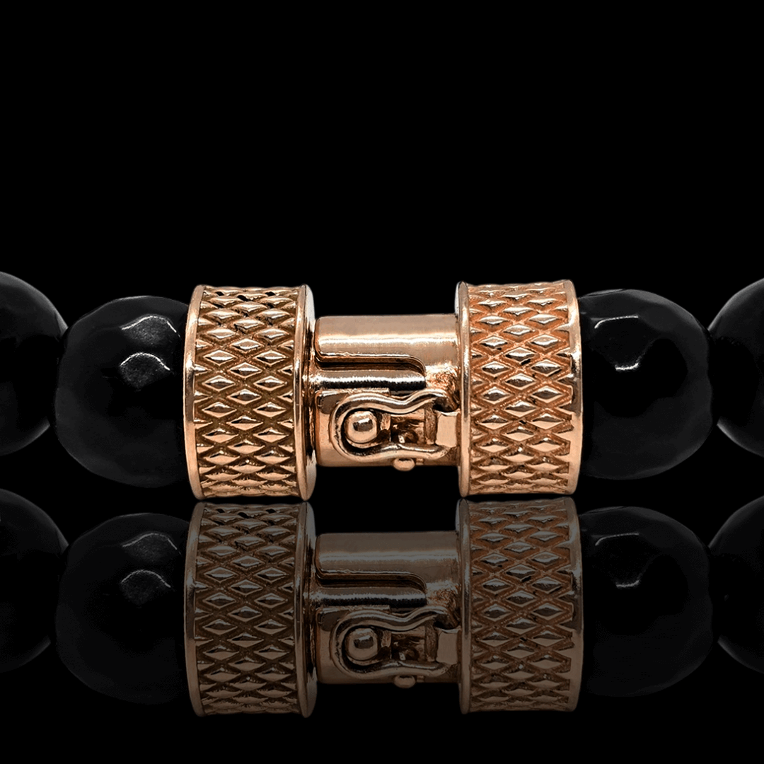 Raudono aukso vyriška apyranke su kaukole