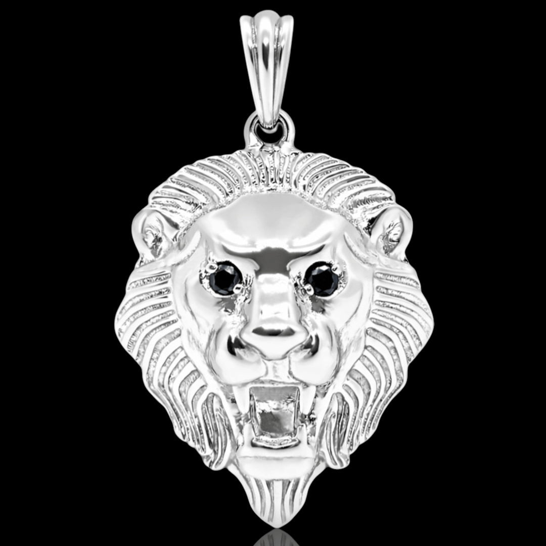 Balto aukso pakabukas liūtas