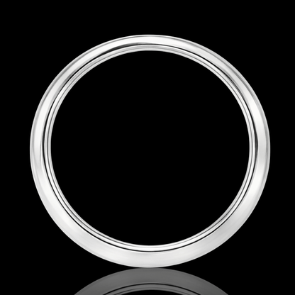 Balto aukso žiedas su briliantine eilute