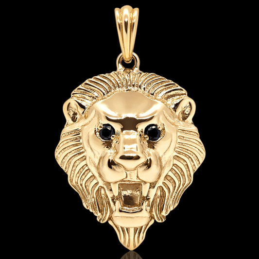 Geltono aukso pakabukas liūtas