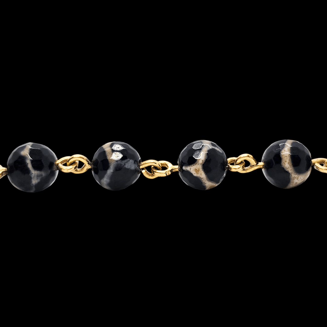 Geltono aukso rožančius