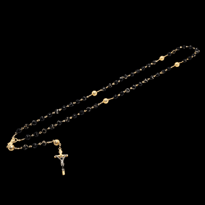 Geltono aukso rožančius