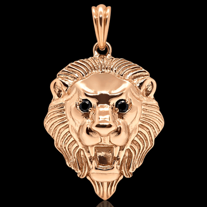 Raudono aukso pakabukas liūtas