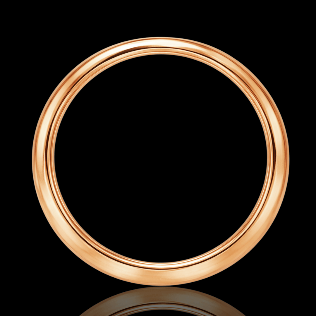 Raudono aukso žiedas su briliantine eilute