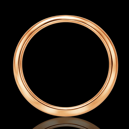 Raudono aukso žiedas su briliantine eilute